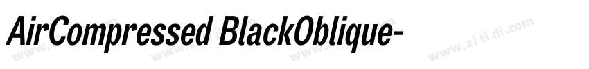 AirCompressed BlackOblique字体转换
